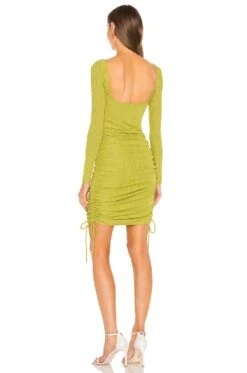 Camila Coelho Tiara Mini Dress Yellow Green 7 Camila Coelho Tiara Mini Dress Yellow Green -Fashion Clothing Store COEL WD153 V3