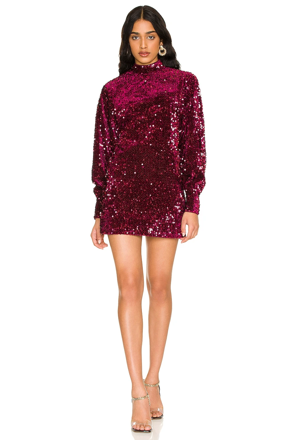 Camila Coelho ROBE COURTE JEZABEL Burgundy 3 Camila Coelho ROBE COURTE JEZABEL Burgundy