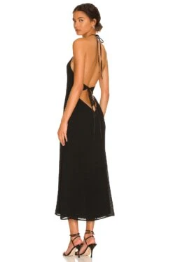 Camila Coelho Ivone Midi Dress Black