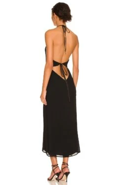 Camila Coelho Ivone Midi Dress Black -Fashion Clothing Store COEL WD212 V4