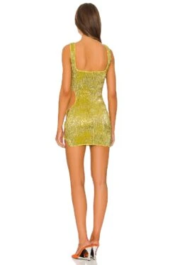 Camila Coelho Alana Mini Dress Limoncello 10 Camila Coelho Alana Mini Dress Limoncello -Fashion Clothing Store COEL WD235 V4