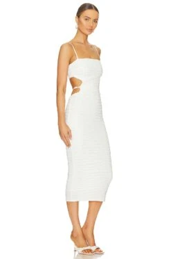 Camila Coelho Carey Midi Dress Ivory 6 Camila Coelho Carey Midi Dress Ivory -Fashion Clothing Store COEL WD344 V2