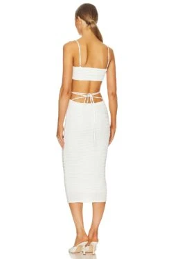 Camila Coelho Carey Midi Dress Ivory 7 Camila Coelho Carey Midi Dress Ivory -Fashion Clothing Store COEL WD344 V3