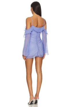 Camila Coelho Violaine Mini Dress Pale Violet 7 Camila Coelho Violaine Mini Dress Pale Violet -Fashion Clothing Store COEL WD387 V3
