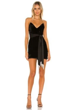 Camila Coelho Jaylene Mini Dress Black -Fashion Clothing Store COEL WD60 V1 1