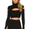 Camila Coelho Titus Sweater Black -Fashion Clothing Store COEL WK61 V1
