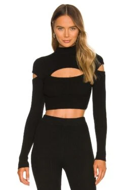 Camila Coelho Titus Sweater Black