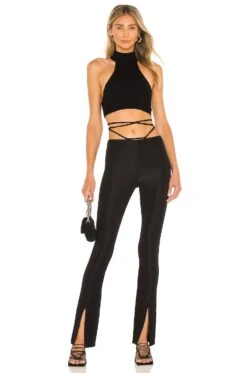 Camila Coelho PANTALONES RAQUELLE Black -Fashion Clothing Store COEL WP48 V4