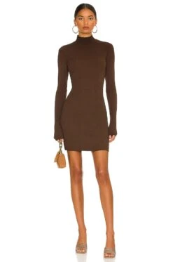 The Ibiza Mini Dress Coffee Mix -Fashion Clothing Store COTR WD127 V1 1