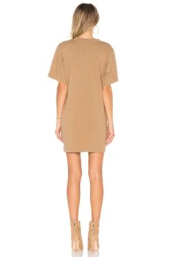 Tokyo Short Sleeve Mini Dress Dark Tan -Fashion Clothing Store COTR WD40 V3