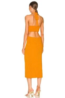Cult Gaia Cameron Dress Apricot -Fashion Clothing Store CULG WD117 V3