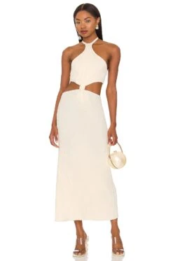 Cult Gaia Cameron Dress Apricot -Fashion Clothing Store CULG WD129 V1