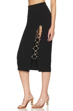 Cult Gaia Torielle Skirt Black -Fashion Clothing Store CULG WQ24 V3