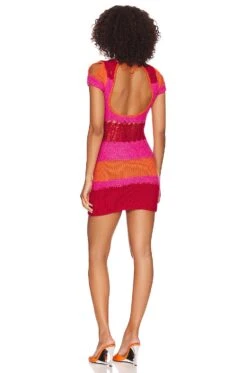 MINIVESTIDO Rouge Multi -Fashion Clothing Store DGUI WD31 V3