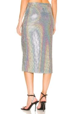 Alexa Skirt Light Silver 9 Alexa Skirt Light Silver -Fashion Clothing Store DODR WQ22 V3