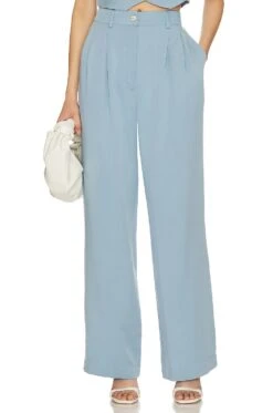 Pleated Pant Sky -Fashion Clothing Store DONR WP46 V1 1