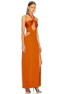 Christy Maxi Dress Toffee Brown -Fashion Clothing Store DUNX WD83 V2