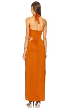 Christy Maxi Dress Toffee Brown -Fashion Clothing Store DUNX WD83 V3