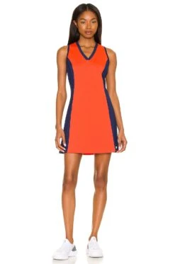 Walk The Line Dress Cherry Tomato