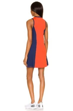 Walk The Line Dress Cherry Tomato -Fashion Clothing Store ELBY WD7 V3