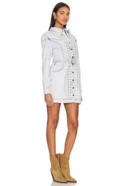 Havilland Denim Dress Light Blue -Fashion Clothing Store ELLI WD619 V2