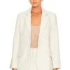 Bella Woven Blazer Bone -Fashion Clothing Store ENAR WO13 V1