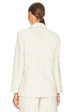 Bella Woven Blazer Bone 10 Bella Woven Blazer Bone -Fashion Clothing Store ENAR WO13 V4