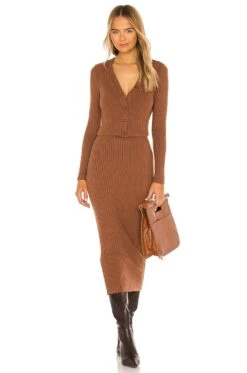 Sweater Rib Cropped Cardigan Hazel -Fashion Clothing Store ENZA WK139 V4