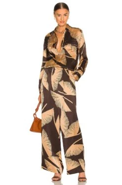 Equipment Saganne Pant Brown -Fashion Clothing Store EQUI WP23 V4