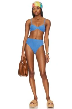 Faithfull The Brand Citra Bikini Bottom Sicilian Blue -Fashion Clothing Store FAIB WX144 V4