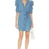 FRAME Gillian Mini Dress Bluebird -Fashion Clothing Store FAME WD44 V1