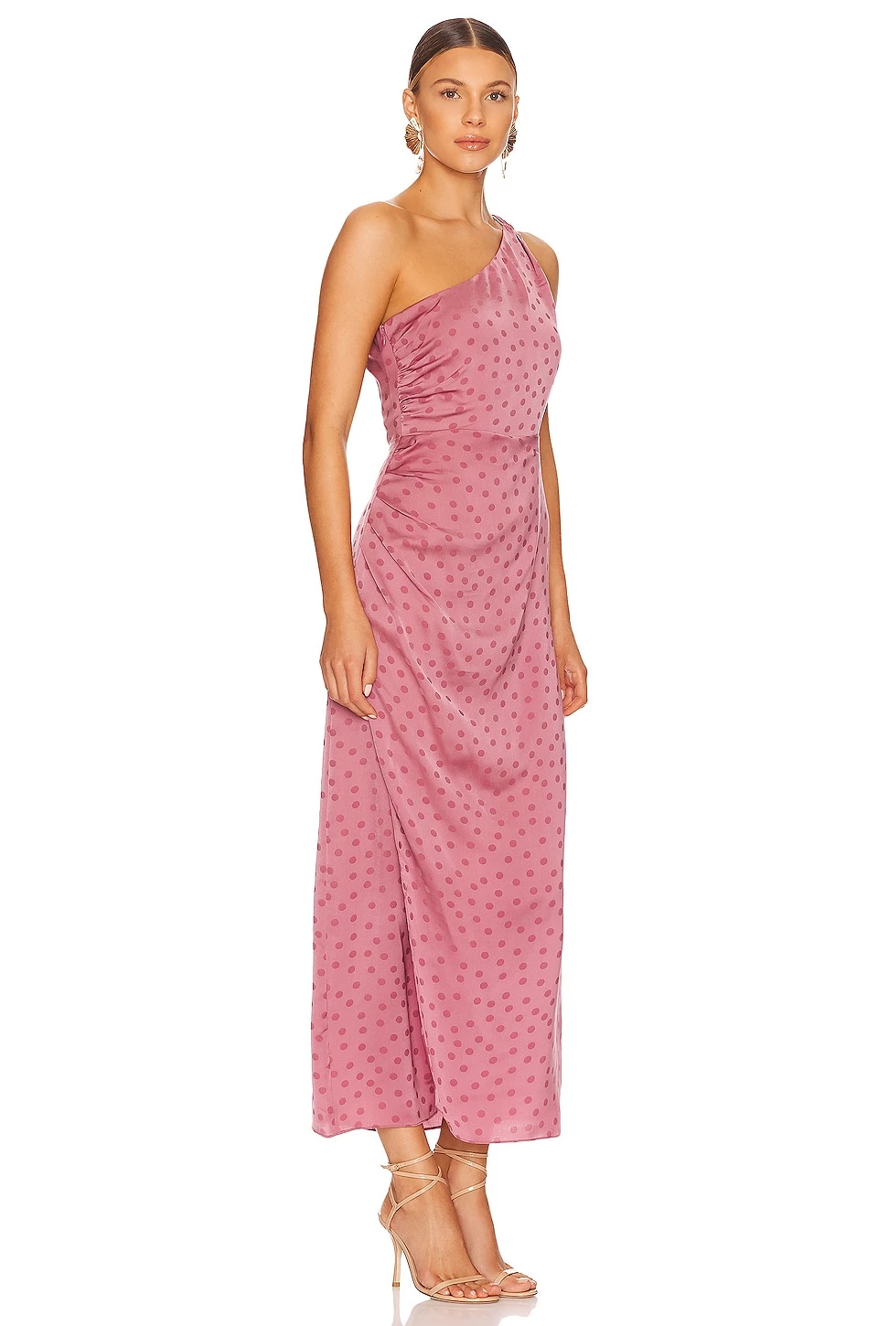 The Singles Table Dress Mauve Polka Dot 4 The Singles Table Dress Mauve Polka Dot - Image 2