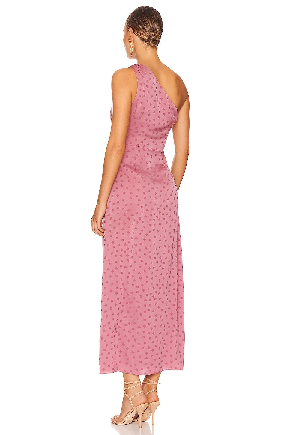 The Singles Table Dress Mauve Polka Dot 5 The Singles Table Dress Mauve Polka Dot - Image 3