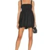 Fleur Du Mal Mini Babydoll Dress Black 1 Fleur Du Mal Mini Babydoll Dress Black -Fashion Clothing Store FLER WD38 V1