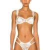 Fleur Du Mal Frankie Lace Balconette Bra Ivory -Fashion Clothing Store FLER WI311 V1
