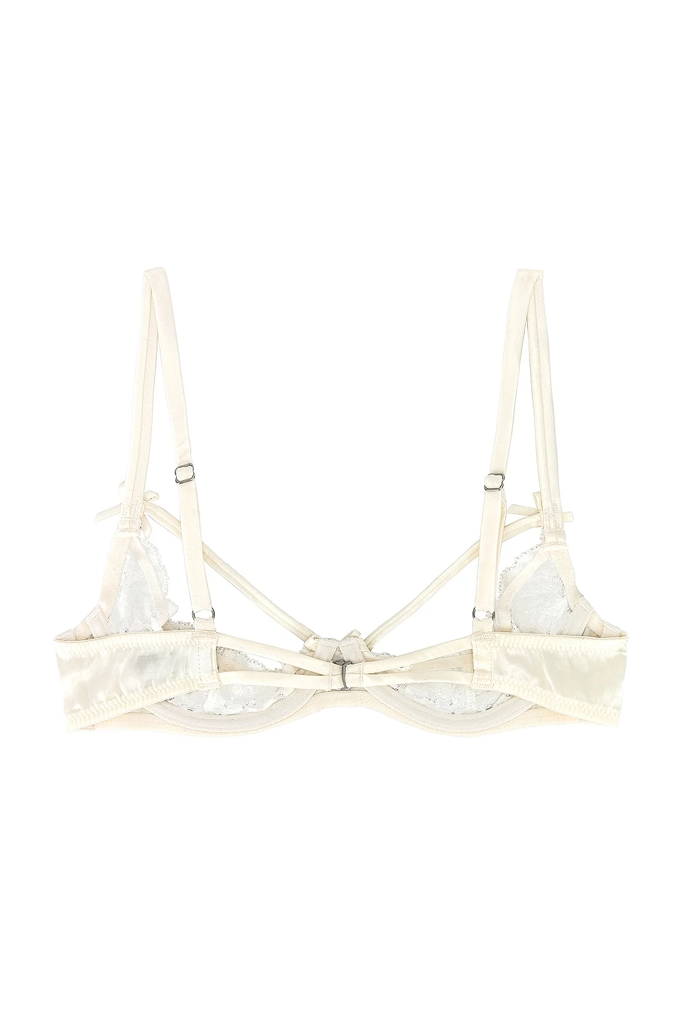 Fleur Du Mal Charlotte Lace Peakaboo Bra Ivory 4 Fleur Du Mal Charlotte Lace Peakaboo Bra Ivory - Image 2