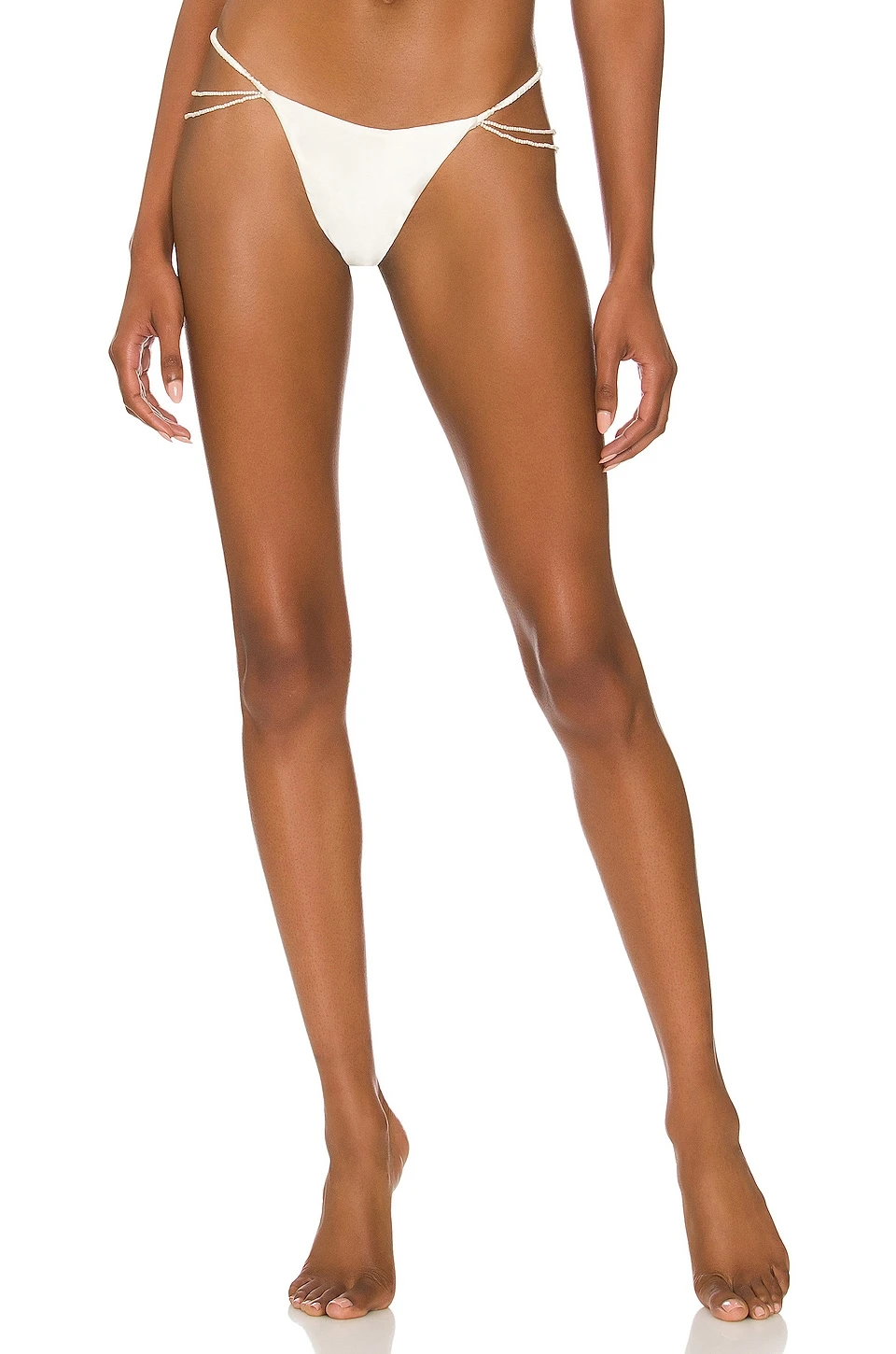 Fleur Du Mal Pearl Luxe V String Ivory 3 Fleur Du Mal Pearl Luxe V String Ivory