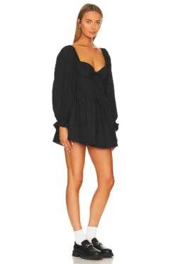 Ruth Mini Dress Black -Fashion Clothing Store FORL WD1056 V2