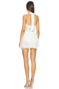 X REVOLVE Mini Bustier Dress White -Fashion Clothing Store FORL WD1081 V3