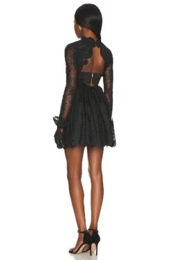 Regina Mini Dress Black -Fashion Clothing Store FORL WD1093 V4