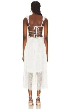 Deane Midi Dress White -Fashion Clothing Store FORL WD1160 V3