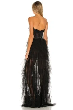 X REVOLVE Bustier Gown Black -Fashion Clothing Store FORL WD845 V3