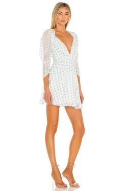 June Mini Dress Aqua -Fashion Clothing Store FORL WD848 V2