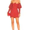 Clarisse Off The Shoulder Mini Dress Red -Fashion Clothing Store FORL WD989 V1