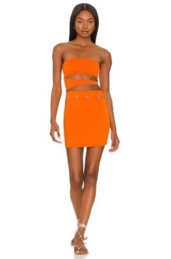 Frankies Bikinis Richie Plisse Mini Dress Wisteria -Fashion Clothing Store FRBI WD25 V1 2