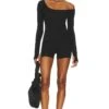 Frankies Bikinis X Sydney Sweeney 97 Romper Black -Fashion Clothing Store FRBI WR20 V1