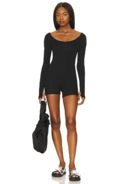 Frankies Bikinis X Sydney Sweeney 97 Romper Black -Fashion Clothing Store FRBI WR20 V2