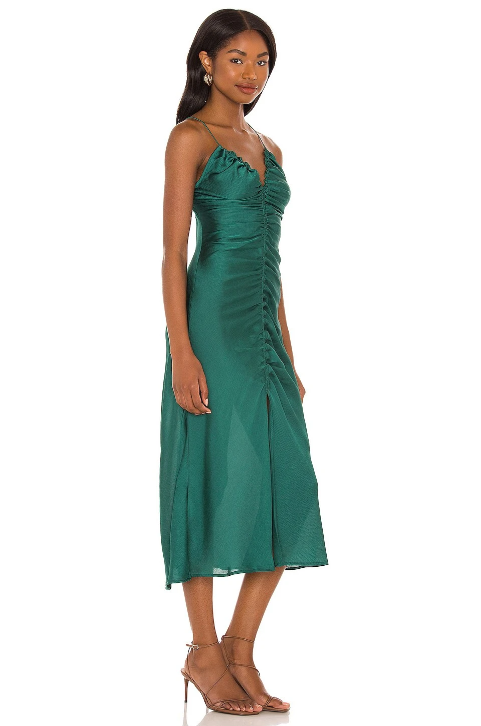 FREE PEOPLE Nothing Better Midi Slip Everglade 4 FREE PEOPLE Nothing Better Midi Slip Everglade - Image 2