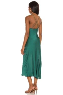 FREE PEOPLE Nothing Better Midi Slip Everglade 9 FREE PEOPLE Nothing Better Midi Slip Everglade -Fashion Clothing Store FREE WD2120 V3