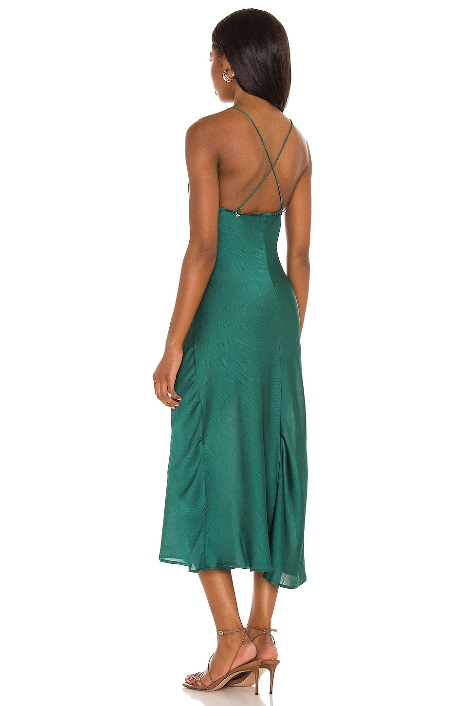 FREE PEOPLE Nothing Better Midi Slip Everglade 5 FREE PEOPLE Nothing Better Midi Slip Everglade - Image 3